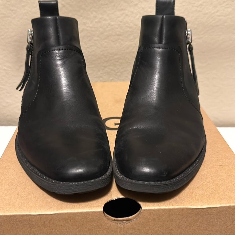 Black Ugg ankle booties